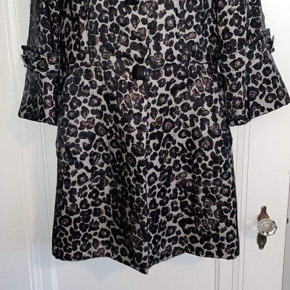 Clara Sun Woo black & gray animal print coat - Picture 5 of 9
